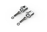 Ciro3D Highway Peg Mounts & Footrests Chrome Passenger Peg Adapters for Indian